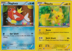 Pikachu 26/83 & Magikarp 22/83 Set of 2 Toys R Us Holo Sheen Holo Promos